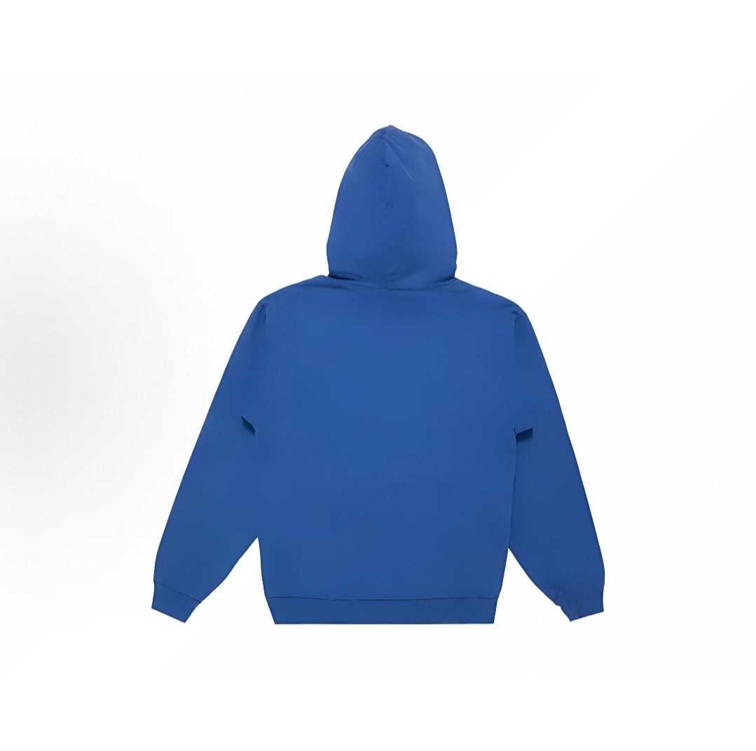 Sp5der 白色Sp5der字母 蜘蛛网套头连帽卫衣 外套 蓝色 B0 