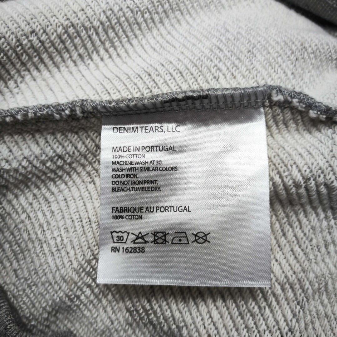 Sp5der 花环图案发泡印花套头连帽卫衣 外套 灰色 B0 