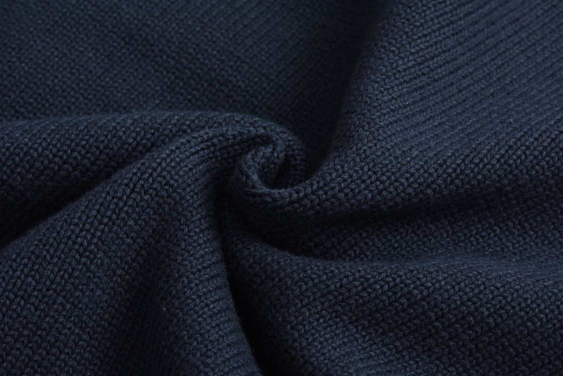 LOUIS VUITTON 路易威登 海螺刺绣钻饰圆领毛衣 针织衫 长袖 海军蓝 B0 1AFQQ3