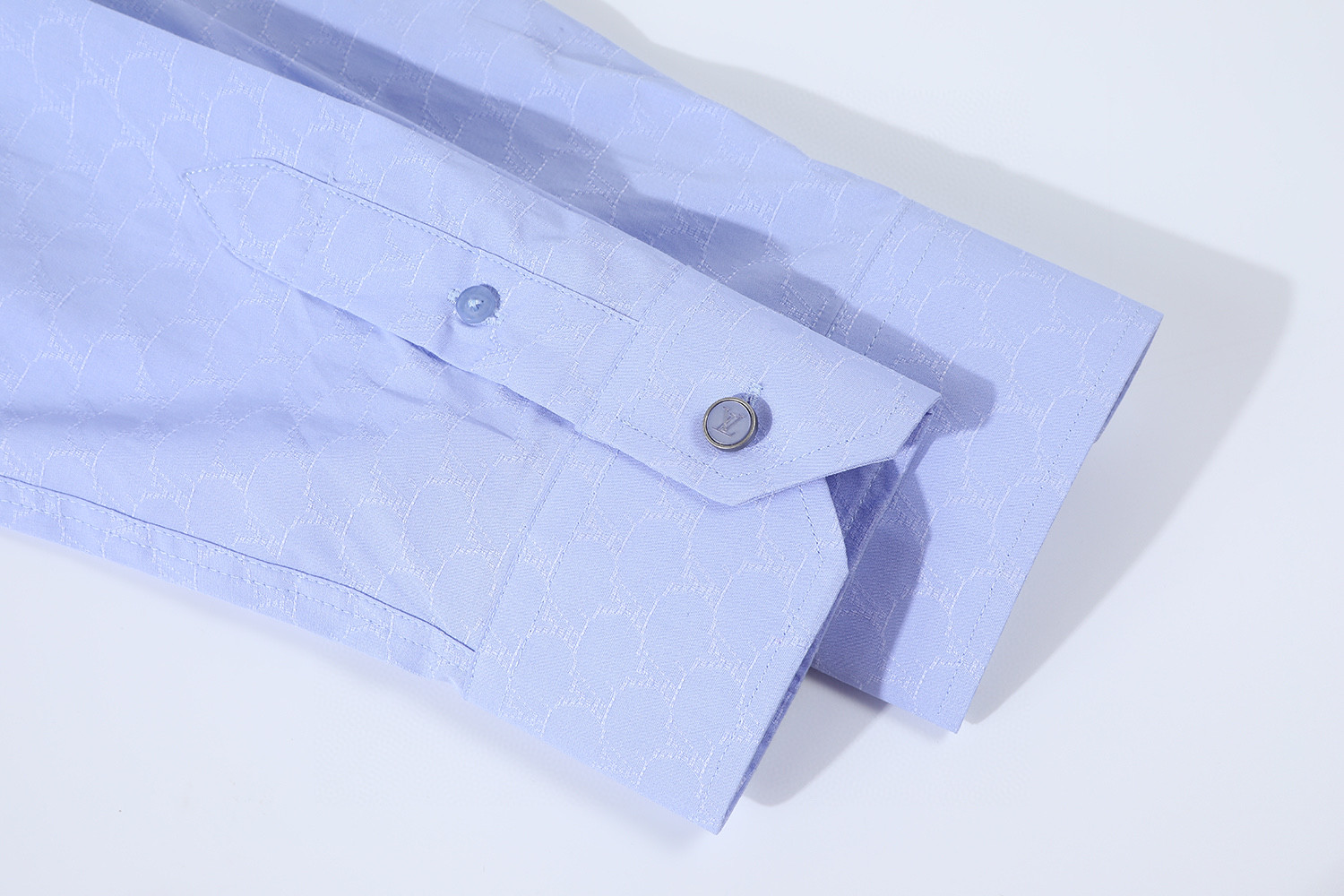 LOUIS VUITTON 路易威登 经典logo提花衬衫 外套 蓝色 A7