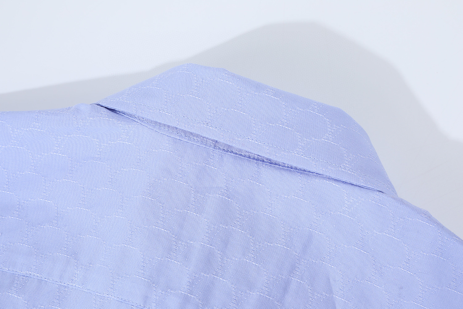 LOUIS VUITTON 路易威登 经典logo提花衬衫 外套 蓝色 A7