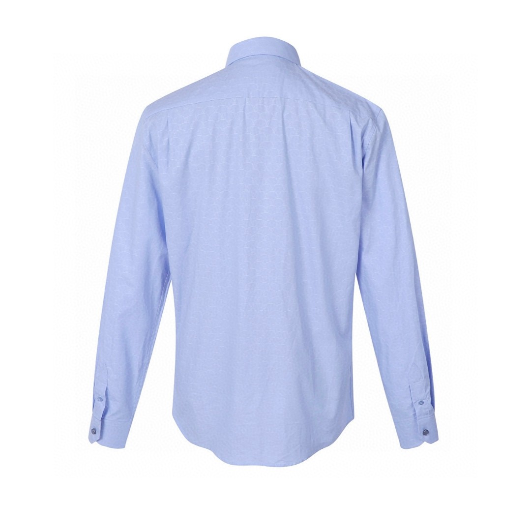 LOUIS VUITTON 路易威登 经典logo提花衬衫 外套 蓝色 A7