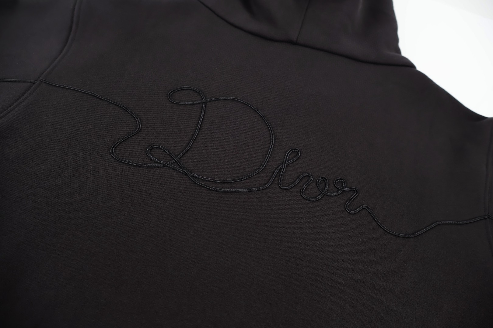 DIOR 迪奥 刺绣抓绒连帽卫衣 外套 长袖 黑色 B0 613J691C0531-C889