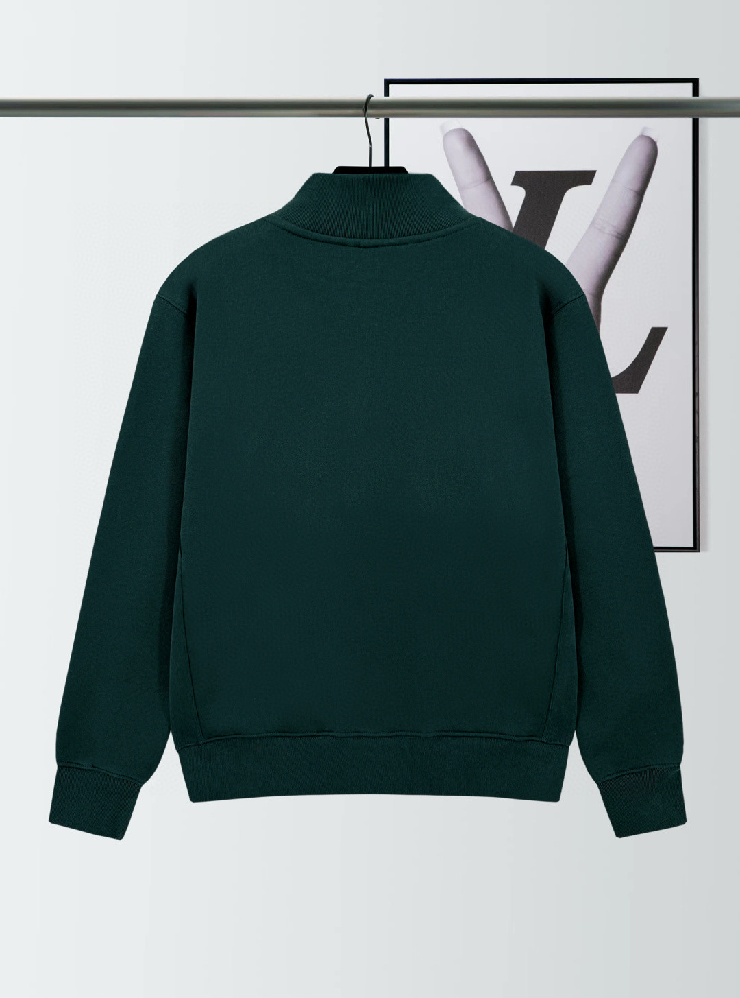 DIOR 迪奥 字母logo印花半拉链立领卫衣 外套 长袖 蓝色 绿色 灰色 B0 683J605A3035-C680