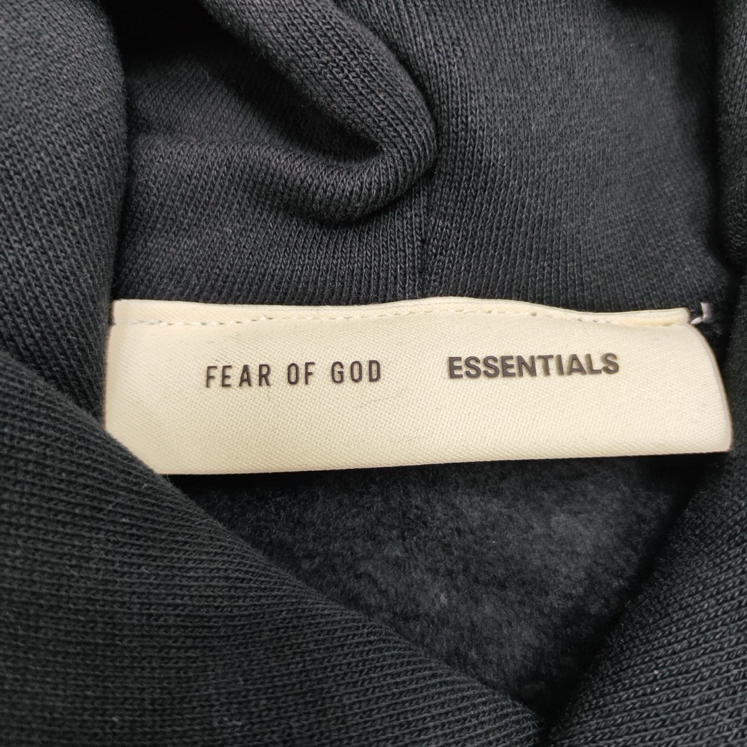 Fear of God Essentials 徽标字母后背印花 抓绒 套头连帽卫衣 帽衫 外套 燕麦灰 卡其色 灰色 黑色
