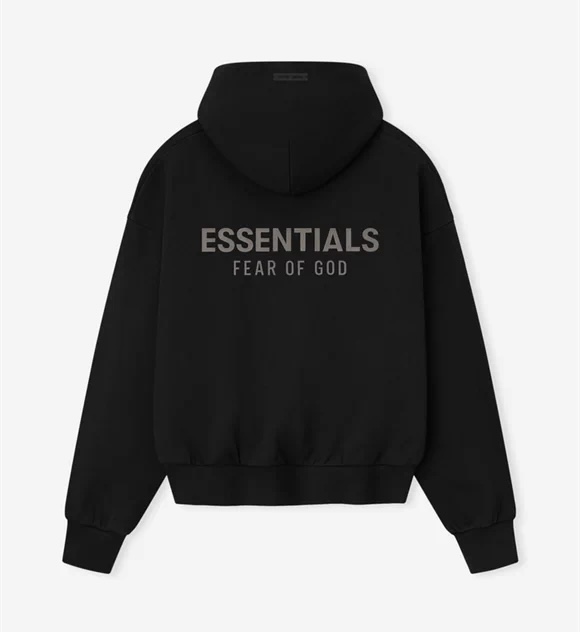 Fear of God Essentials 徽标字母后背印花 抓绒 套头连帽卫衣 帽衫 外套 燕麦灰 卡其色 灰色 黑色