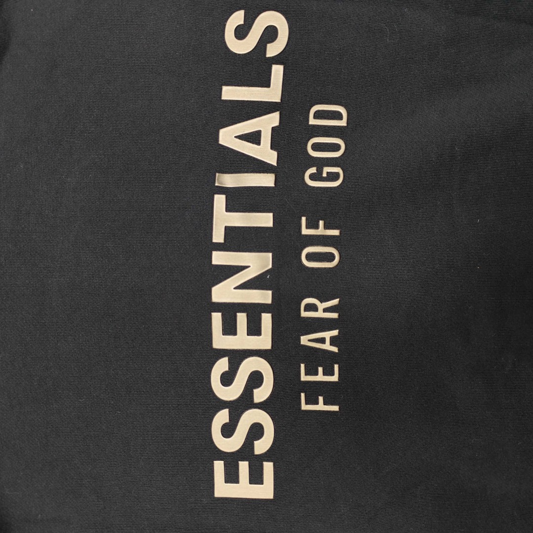 Fear of God Essentials 徽标字母后背印花 抓绒 拉链连帽卫衣 帽衫 外套 卡其色 燕麦棕 黑色 灰色