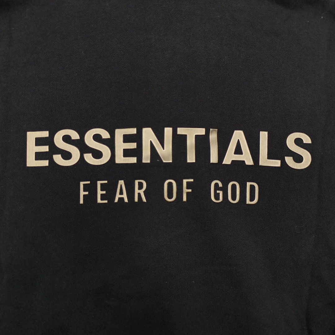 Fear of God Essentials 徽标字母后背印花 抓绒 拉链连帽卫衣 帽衫 外套 卡其色 燕麦棕 黑色 灰色