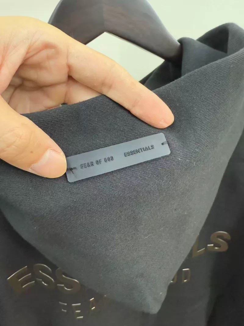 Fear of God Essentials 徽标字母后背印花 抓绒 拉链连帽卫衣 帽衫 外套 卡其色 燕麦棕 黑色 灰色