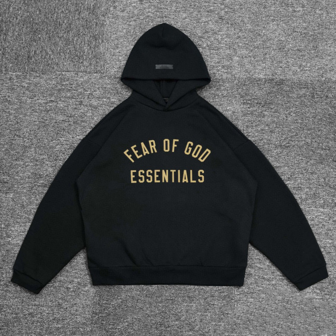 Fear of God Essentials 字母印花 套头连帽卫衣 帽衫 外套 橄榄绿 灰色 黑色 绿色