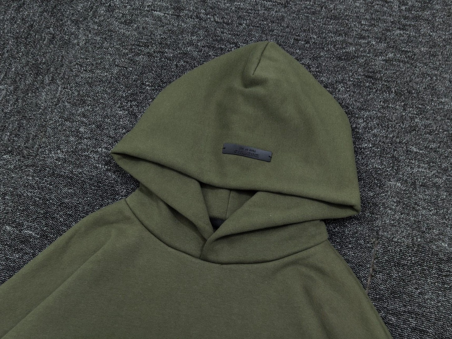 Fear of God Essentials 字母印花 套头连帽卫衣 帽衫 外套 橄榄绿 灰色 黑色 绿色