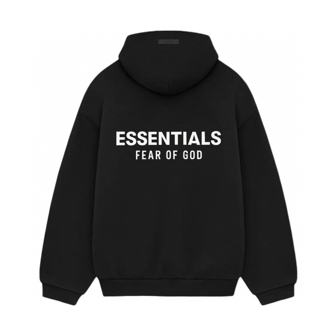 Fear of God Essentials FALL24 HOLIDAY 系列 Fleece Hoodie 套头连帽卫衣 帽衫 外套 棕色 卡其色 灰色 黑色