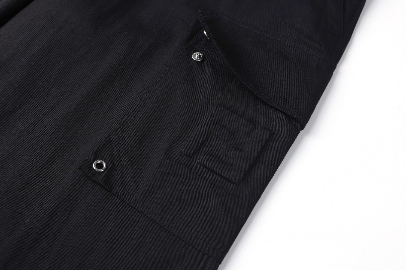 Fendi 芬迪 华达呢拉链贴袋工装裤 长裤 裤子 休闲裤 灰色 黑色 B0 FB1091AQMVF0QA1