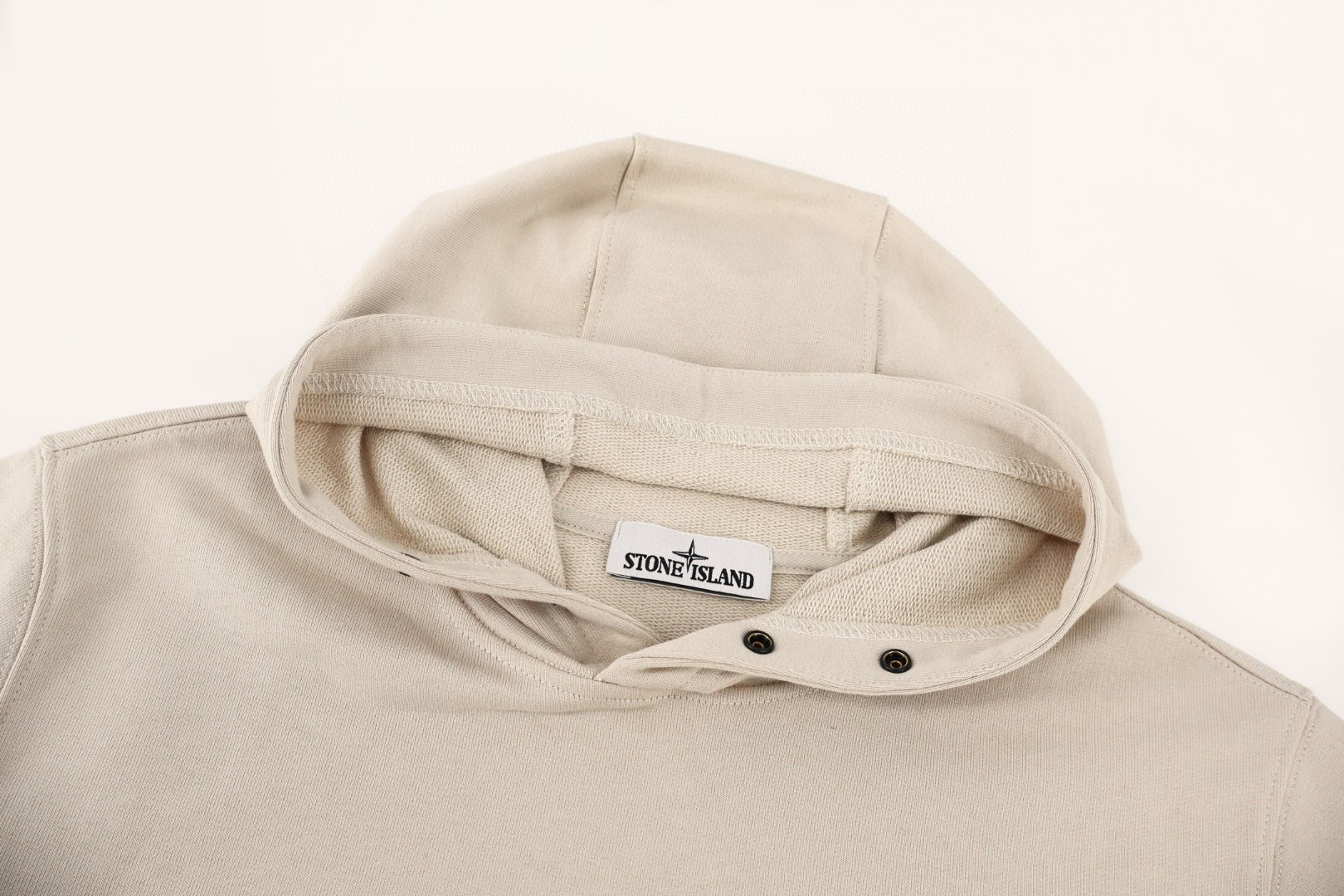STONE ISLAND 石头岛 袖口徽标套头连帽卫衣 帽衫 外套 长袖 米色 B0 791561720-V0097