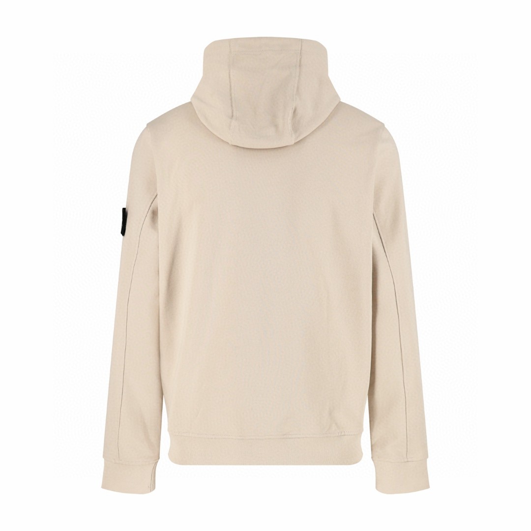 STONE ISLAND 石头岛 袖口徽标套头连帽卫衣 帽衫 外套 长袖 米色 B0 791561720-V0097
