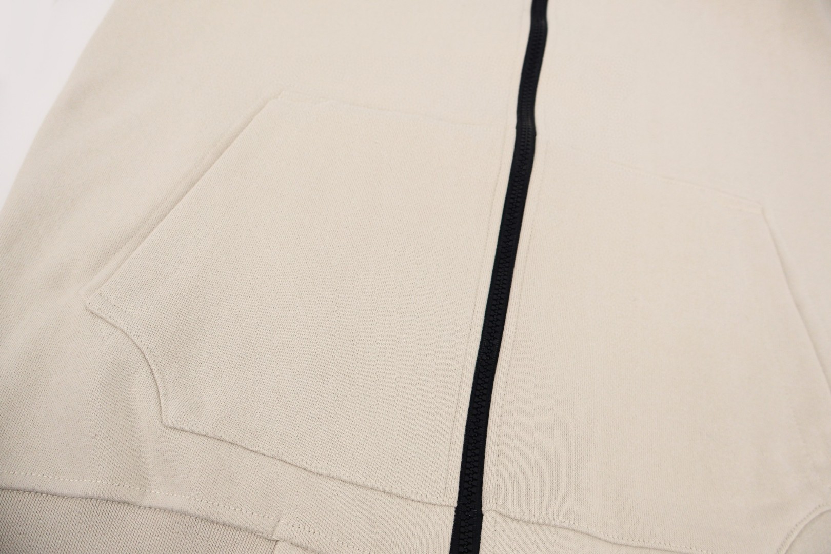 STONE ISLAND 石头岛 袖口徽标拉链连帽卫衣 抓绒 长袖 外套 杏色 B0 771564220-V0090