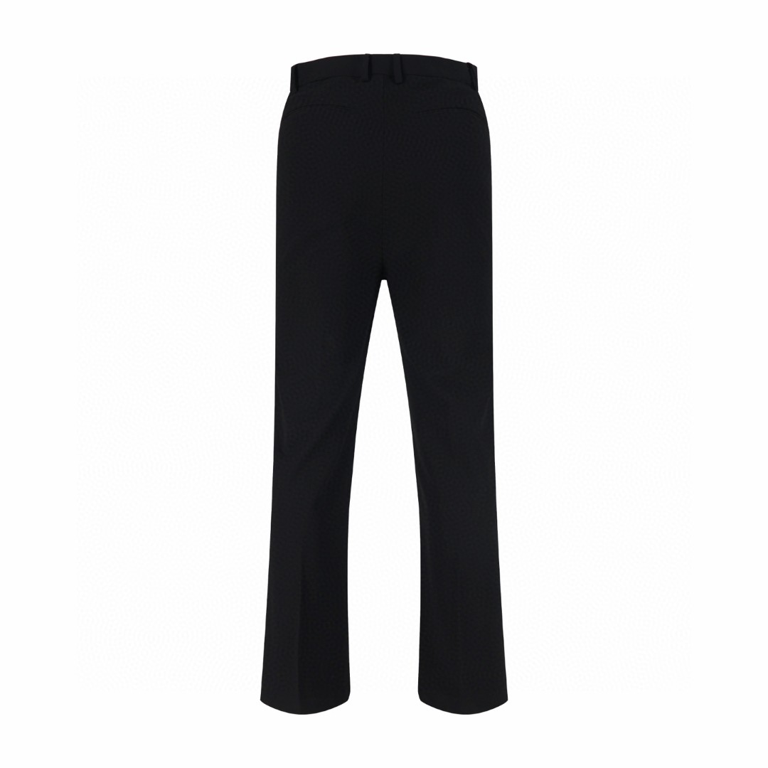 PRADA 普拉达 纯色微喇西裤 休闲裤 裤子 长裤 黑色 B0