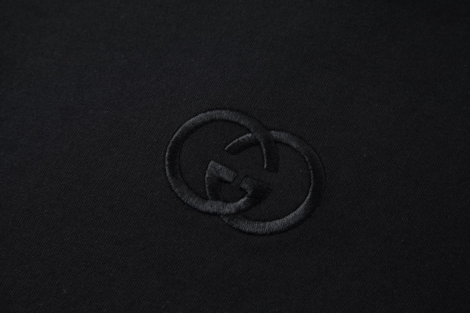 GUCCI 古驰 刺绣双G圆领短袖T恤 夏季 黑色 绿色 A0 854394-XJHN0-1043