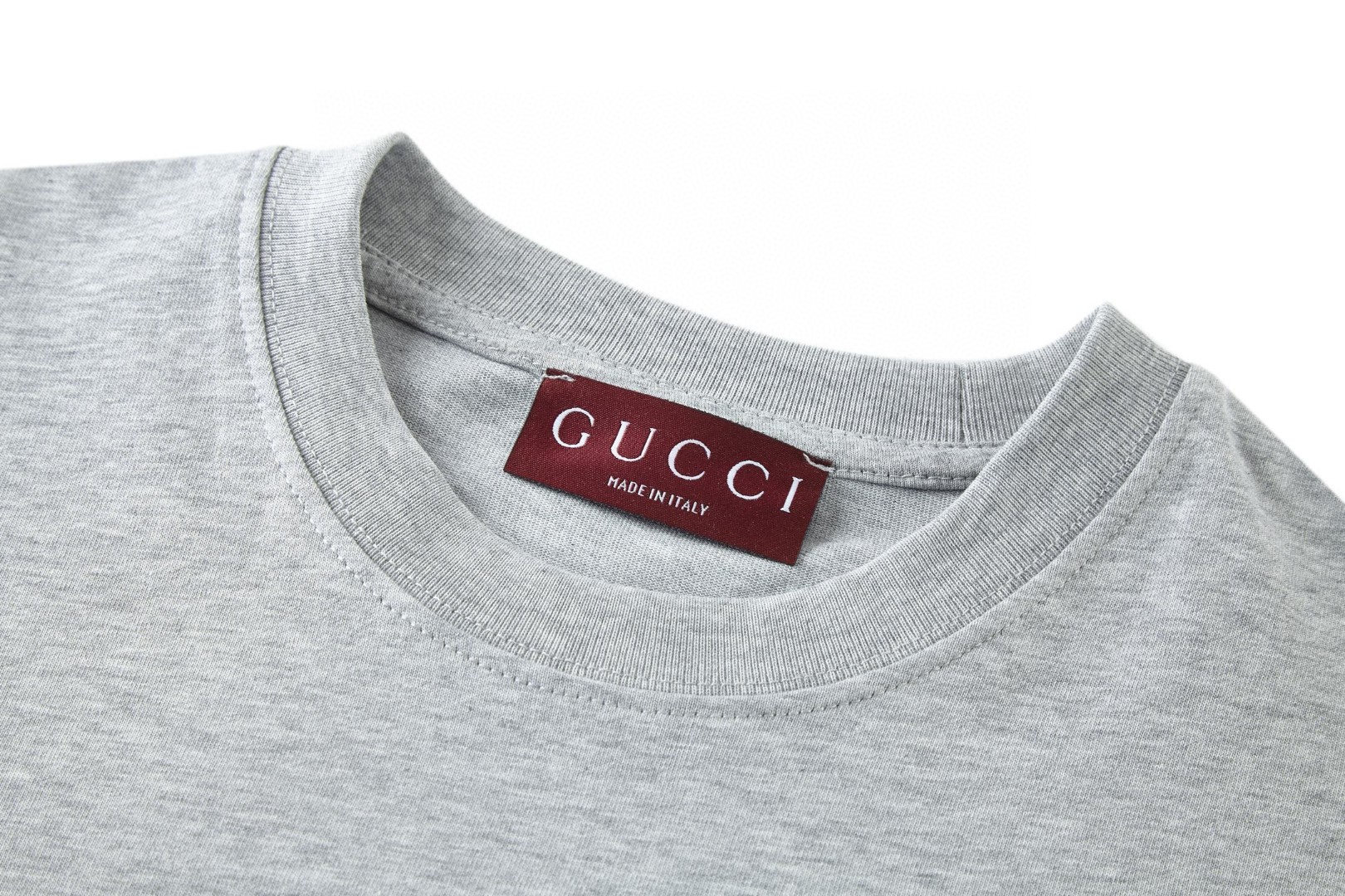 GUCCI 古驰 新年印花双G圆领短袖T恤 夏季 灰色 白色 A0 837959-XJHMY-9081