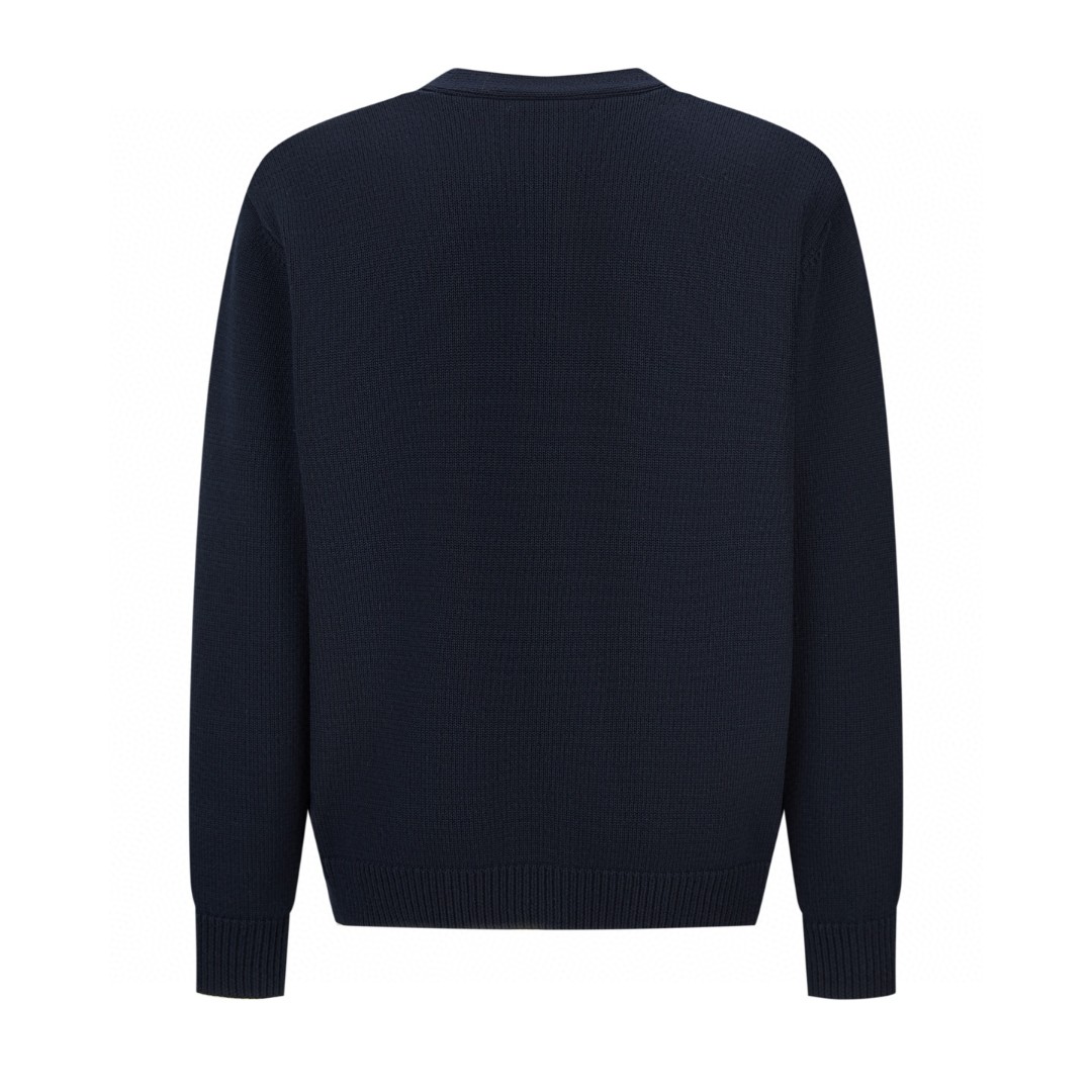 GUCCl 古驰 新年灯笼刺绣针织开衫 毛衣 针织衫 外套 长袖 蓝色 B0