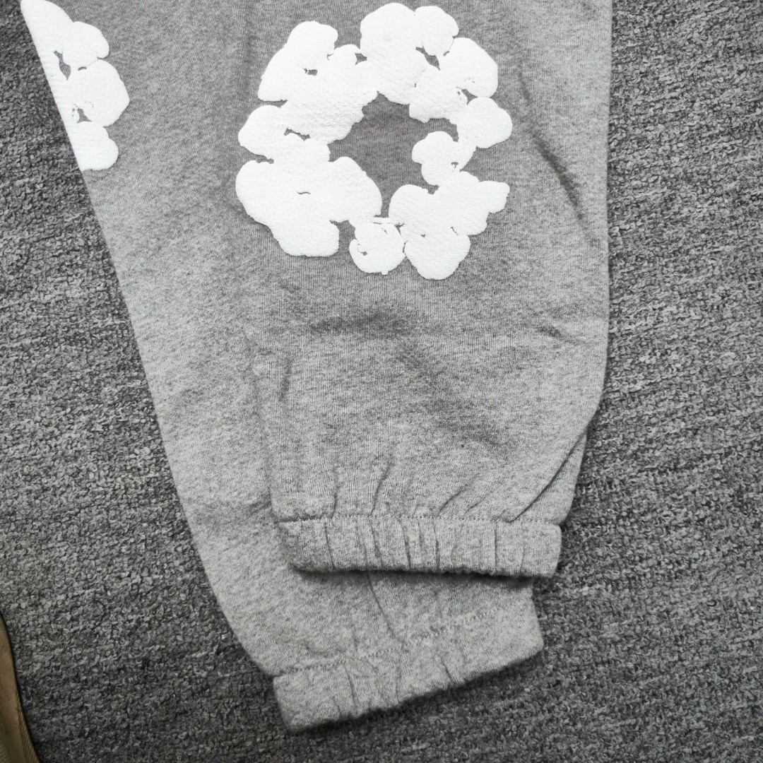 Denim Tears 花环图案发泡松紧腰运动裤 休闲裤 裤子 长裤 灰色 