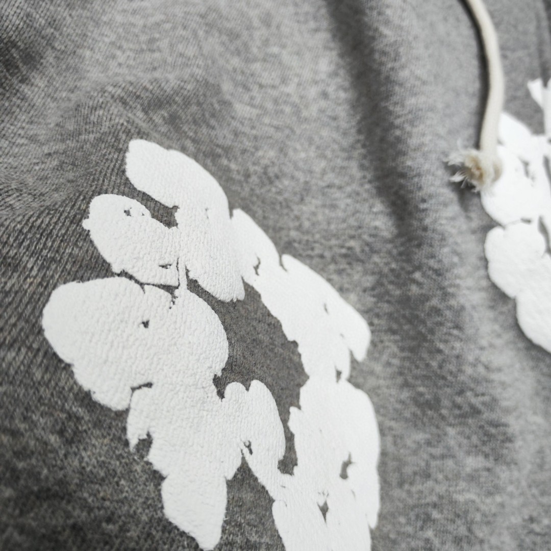 Denim Tears 花环图案发泡松紧腰运动裤 休闲裤 裤子 长裤 灰色 