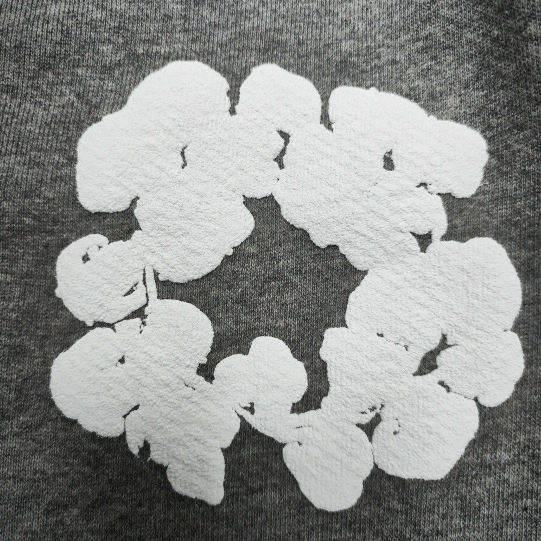 Denim Tears 花环图案发泡松紧腰运动裤 休闲裤 裤子 长裤 灰色 