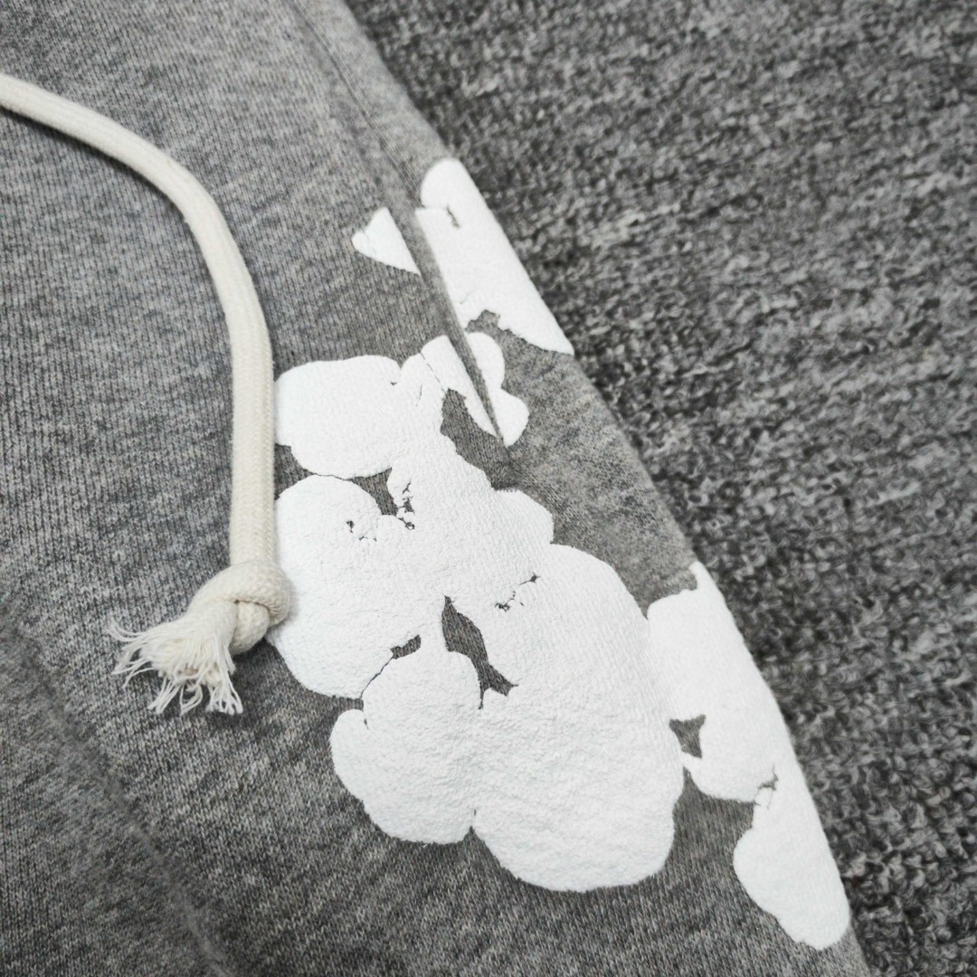 Denim Tears 花环图案发泡松紧腰运动裤 休闲裤 裤子 长裤 灰色 