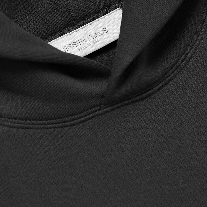Fear of God 胸口后背植绒字母印花 抓绒 套头连帽卫衣 帽衫 外套 灰色 燕麦色 黑色
