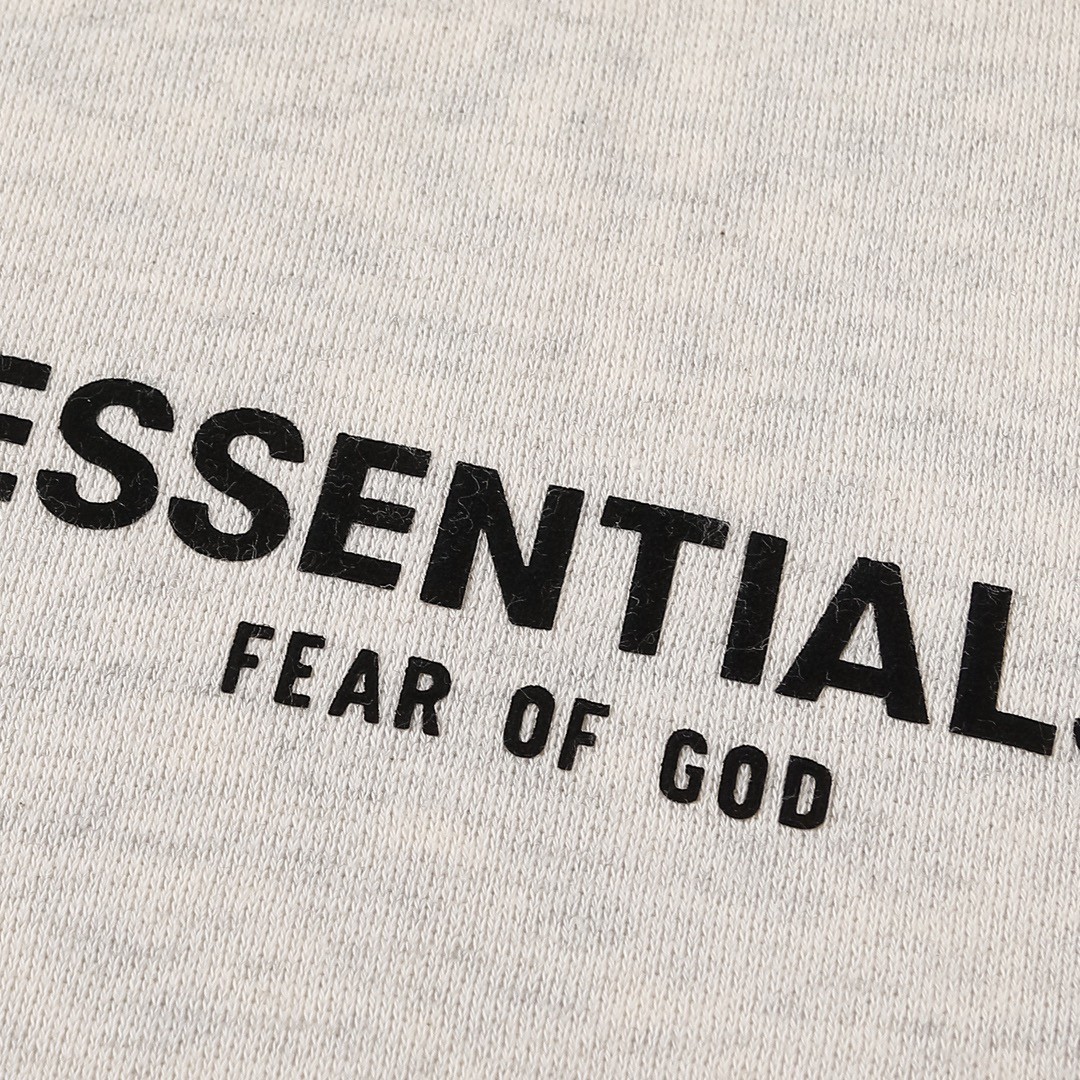 Fear of God 胸口后背植绒字母印花 抓绒 套头连帽卫衣 帽衫 外套 灰色 燕麦色 黑色