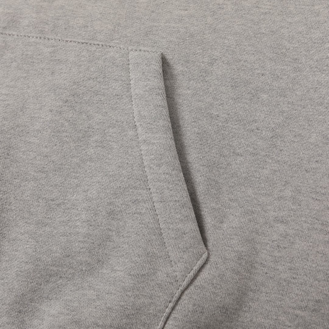 Fear of God 胸口后背植绒字母印花 抓绒 套头连帽卫衣 帽衫 外套 灰色 燕麦色 黑色