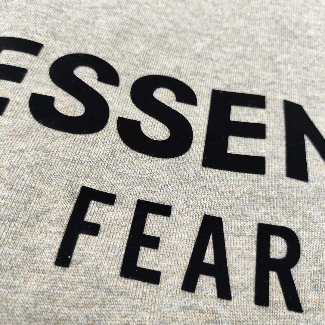 Fear of God Essentials 徽标字母后背印花 抓绒 拉链连帽卫衣 帽衫 外套 灰色 黑色 