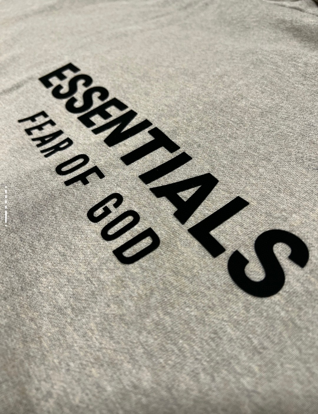 Fear of God Essentials 徽标字母后背印花 抓绒 拉链连帽卫衣 帽衫 外套 灰色 黑色 