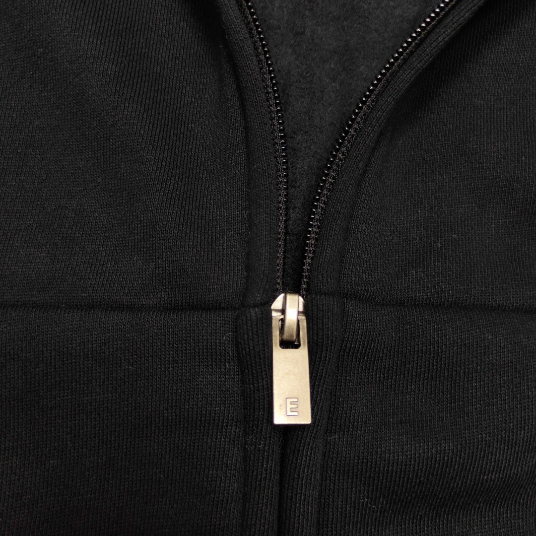 Fear of God Essentials 徽标字母后背印花 抓绒 拉链连帽卫衣 帽衫 外套 灰色 黑色 