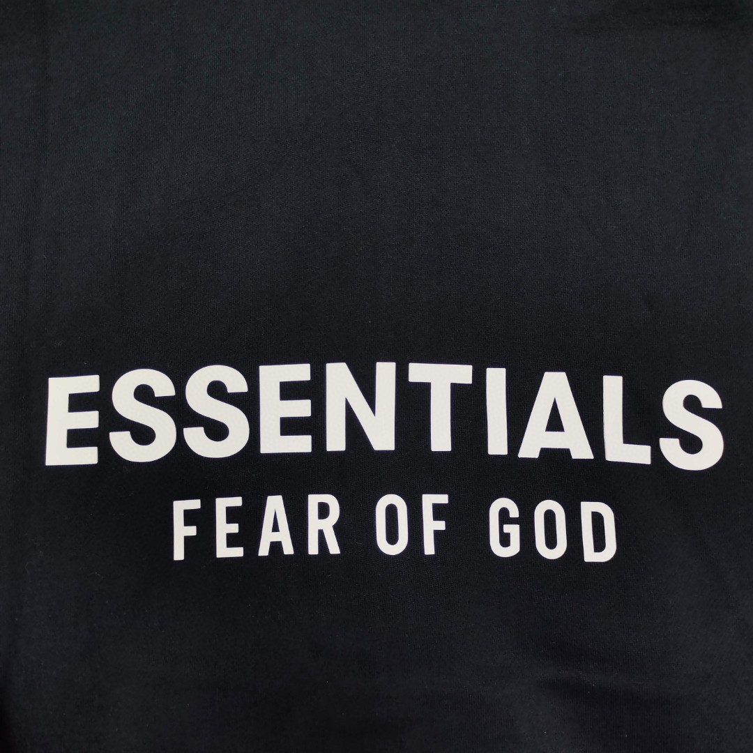 Fear of God Essentials 徽标字母后背印花 抓绒 拉链连帽卫衣 帽衫 外套 灰色 黑色 