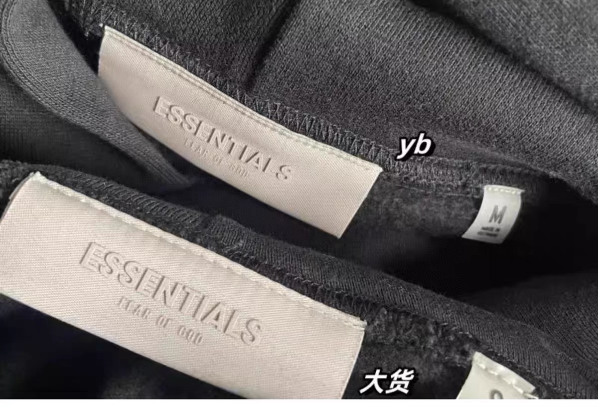 Fear of God Essentials 胸口后背植绒字母徽标 抓绒 套头圆领卫衣 外套 灰色 黑色 燕麦色