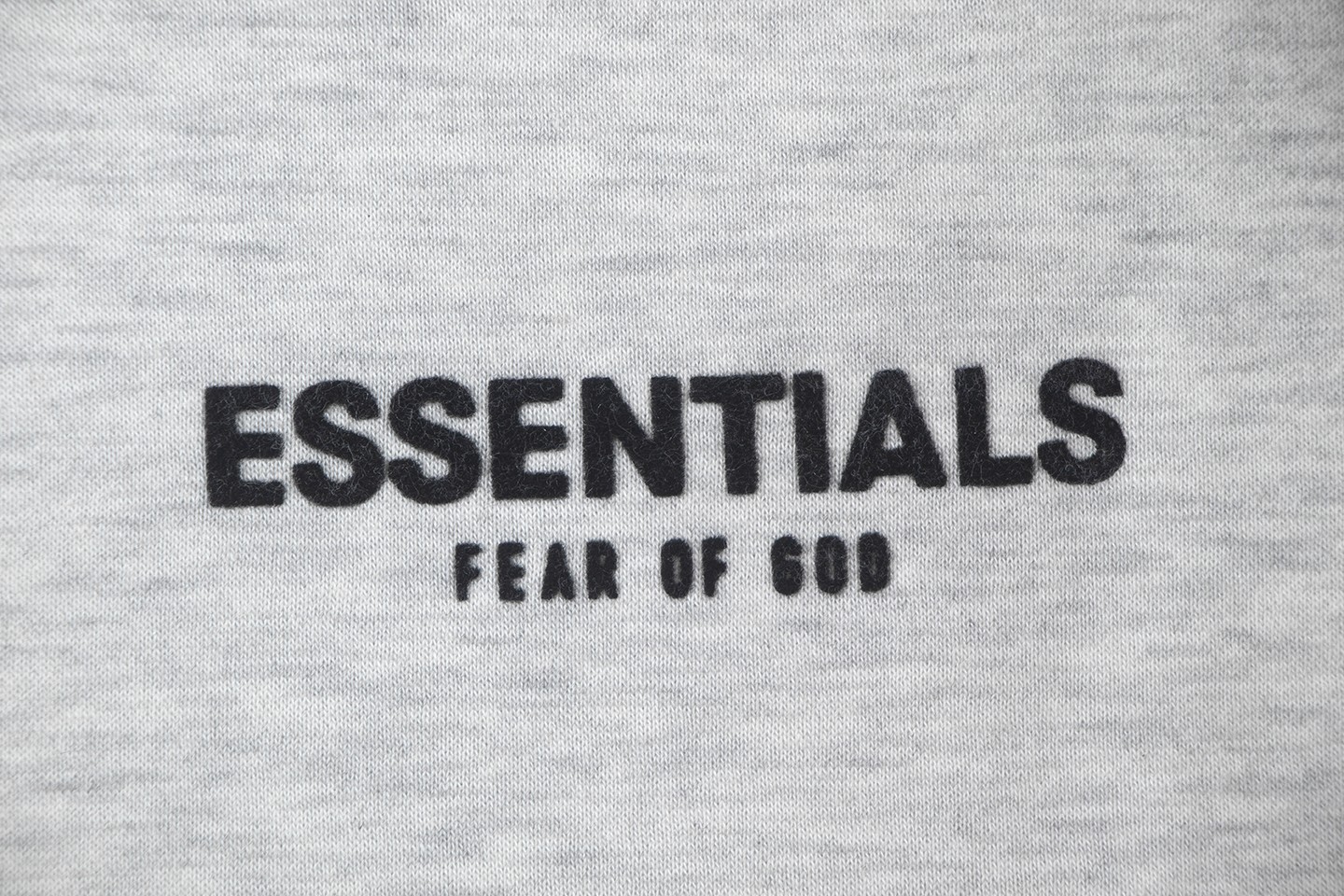 Fear of God Essentials 后背Fear of God涂鸦字母印花 抓绒 套头连帽卫衣 外套 灰色 黑色