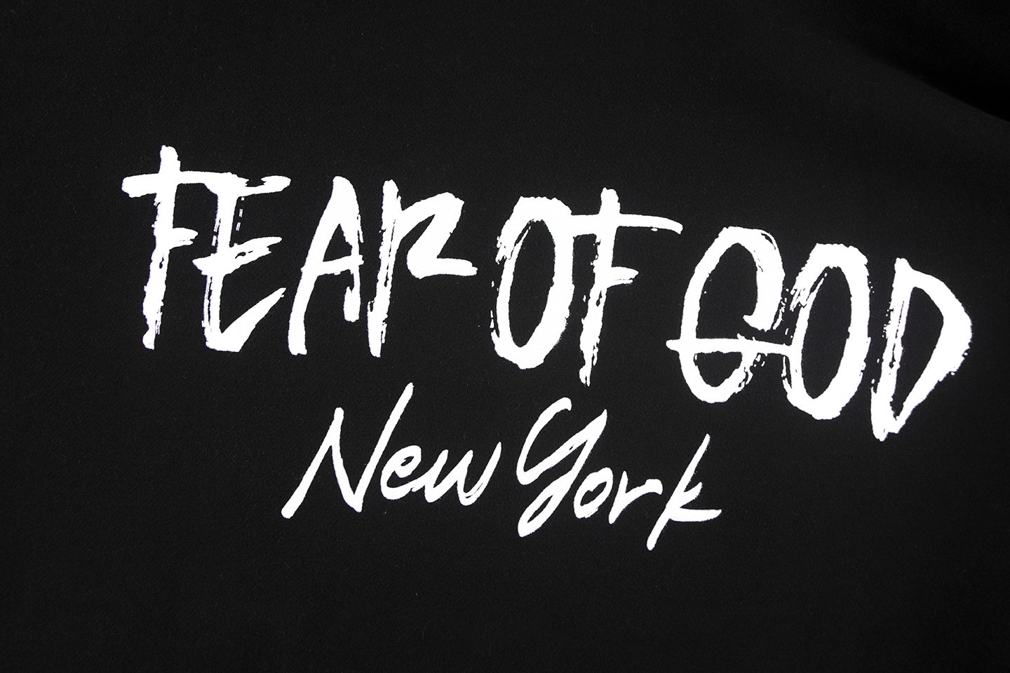 Fear of God Essentials 后背Fear of God涂鸦字母印花 抓绒 套头连帽卫衣 外套 灰色 黑色