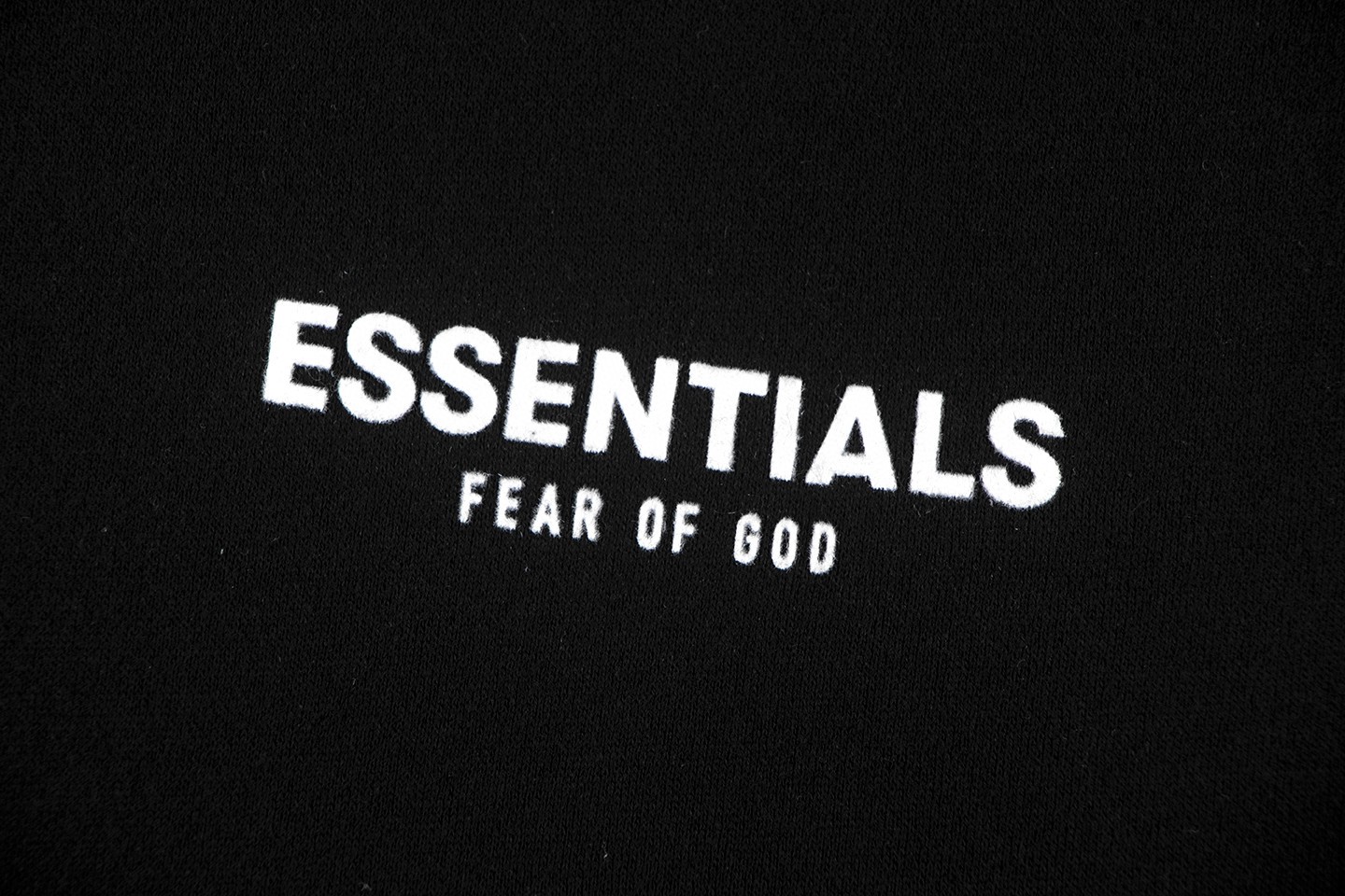 Fear of God Essentials 后背Fear of God涂鸦字母印花 抓绒 套头连帽卫衣 外套 灰色 黑色