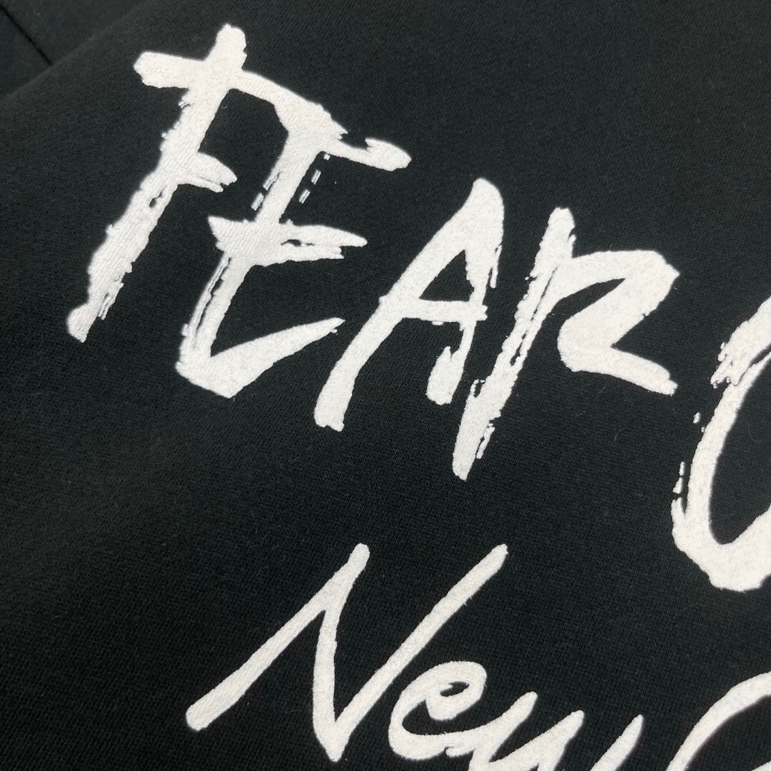 Fear of God Essentials 后背Fear of God涂鸦字母印花 抓绒 套头连帽卫衣 外套 灰色 黑色