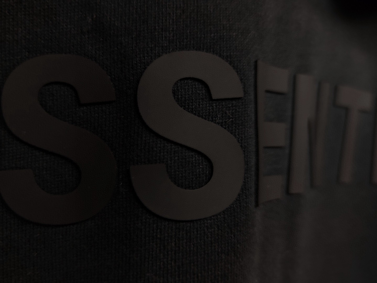 Fear of God Essentials 压胶字母胸前后背logo 抓绒 拉链连帽卫衣 帽衫 外套 炭灰色 黑色 0192250500184003