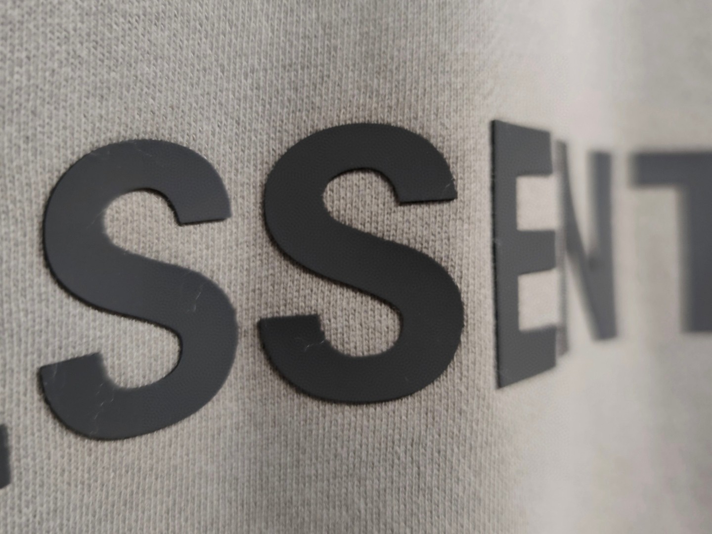 Fear of God Essentials 压胶字母胸前后背logo 抓绒 拉链连帽卫衣 帽衫 外套 炭灰色 黑色 0192250500184003