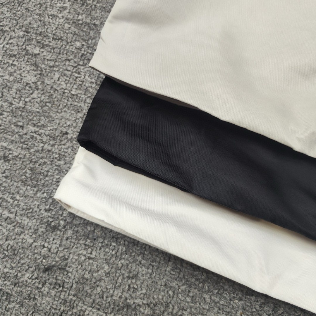 Fear of God Essentials 纯色logo翻领防风纽扣夹克 外套 纯黑 灰色 白色 黑色 A5 202BT232012F