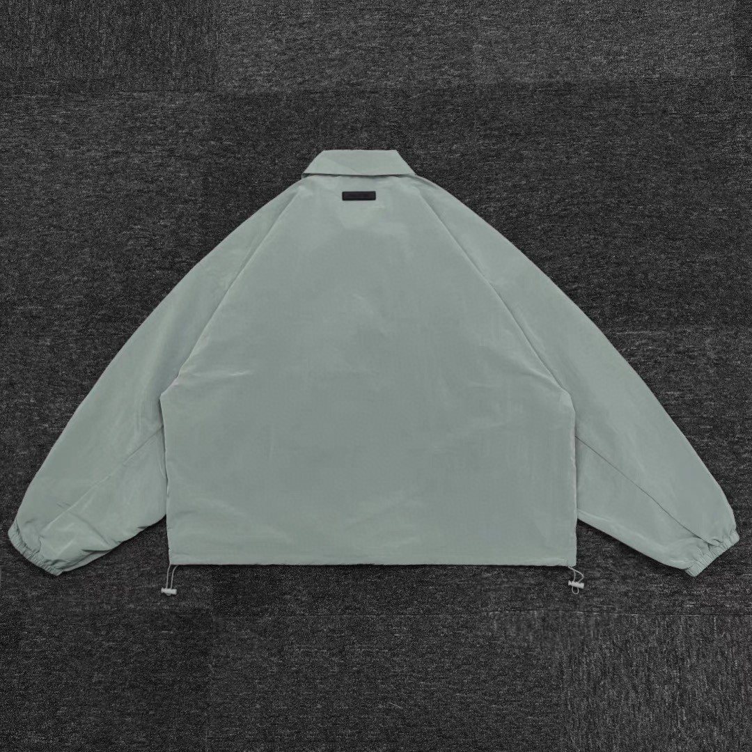 Fear of God Essentials 机能金属拉链尼龙夹克 外套 防晒服 金属蓝 水墨黑 金属铜 B0 202SP245141FW