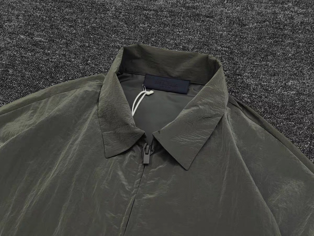 Fear of God Essentials 机能金属拉链尼龙夹克 外套 防晒服 金属蓝 水墨黑 金属铜 B0 202SP245141FW