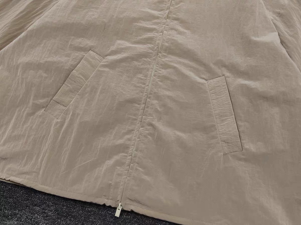 Fear of God Essentials 机能金属拉链尼龙夹克 外套 防晒服 金属蓝 水墨黑 金属铜 B0 202SP245141FW