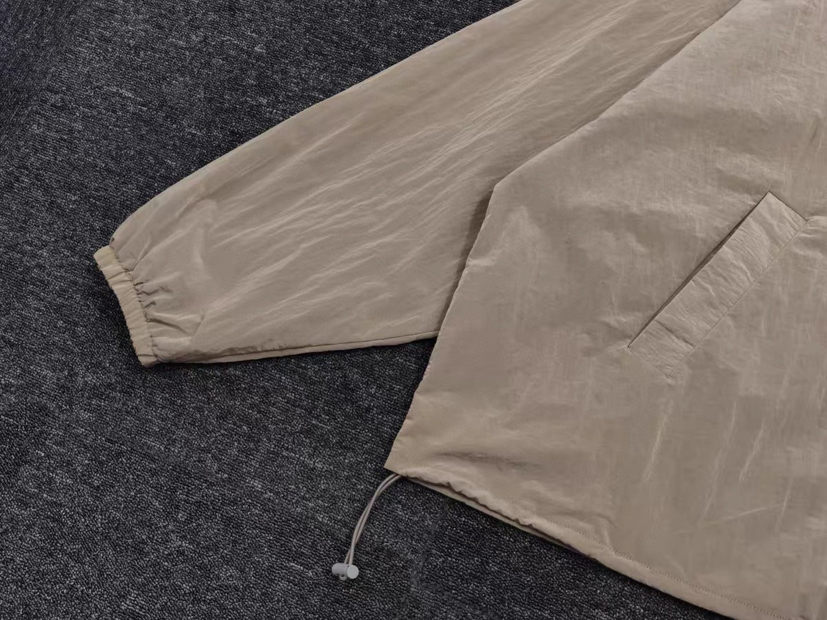 Fear of God Essentials 机能金属拉链尼龙夹克 外套 防晒服 金属蓝 水墨黑 金属铜 B0 202SP245141FW