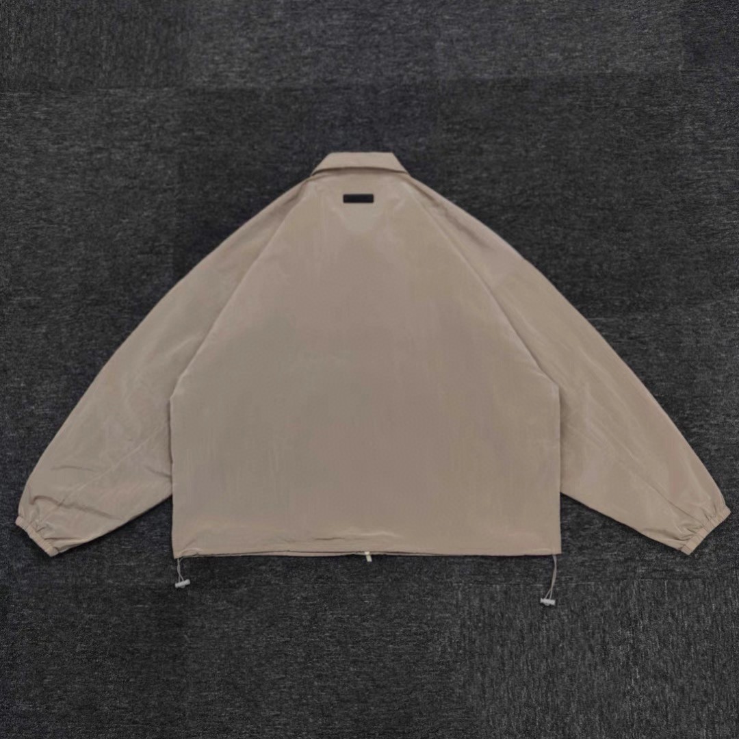 Fear of God Essentials 机能金属拉链尼龙夹克 外套 防晒服 金属蓝 水墨黑 金属铜 B0 202SP245141FW