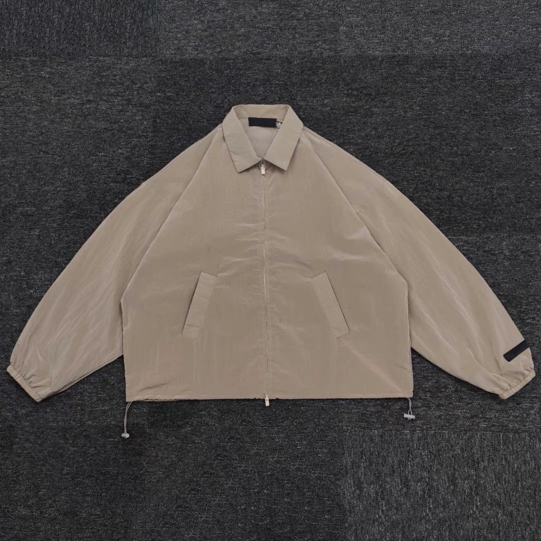 Fear of God Essentials 机能金属拉链尼龙夹克 外套 防晒服 金属蓝 水墨黑 金属铜 B0 202SP245141FW