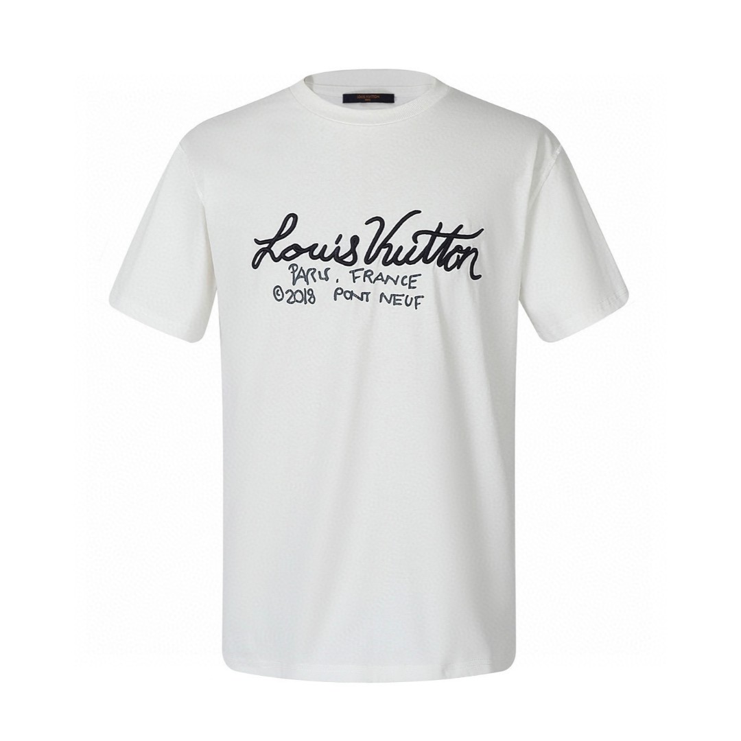 LOUIS VUITTON 路易威登 艺术字母印花短袖 T恤 白色 A0 1A7XNE